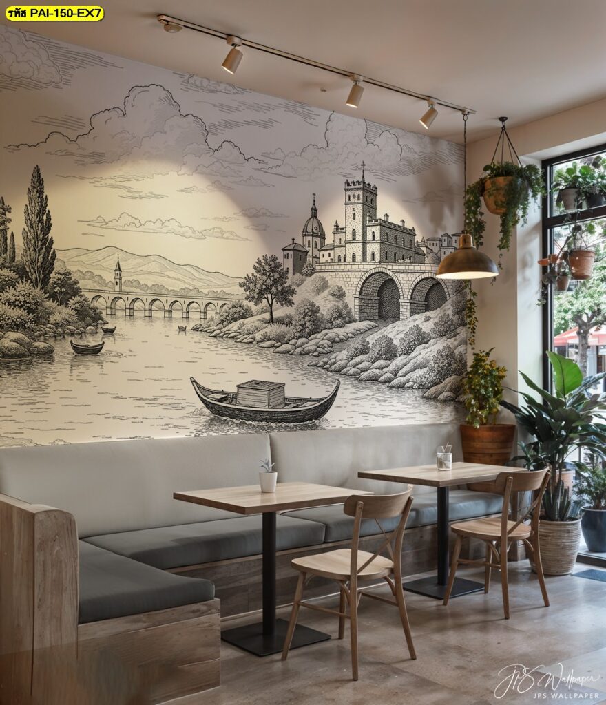 ร้านคุณต้องไม่เหมือนใคร ใช้ ภาพพิมพ์ตกแต่งร้านอาหาร ที่ออกแบบเฉพาะแบรนด์ของคุณ