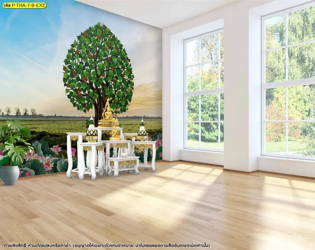 วอลเปเปอร์ลายต้นโพธิ์