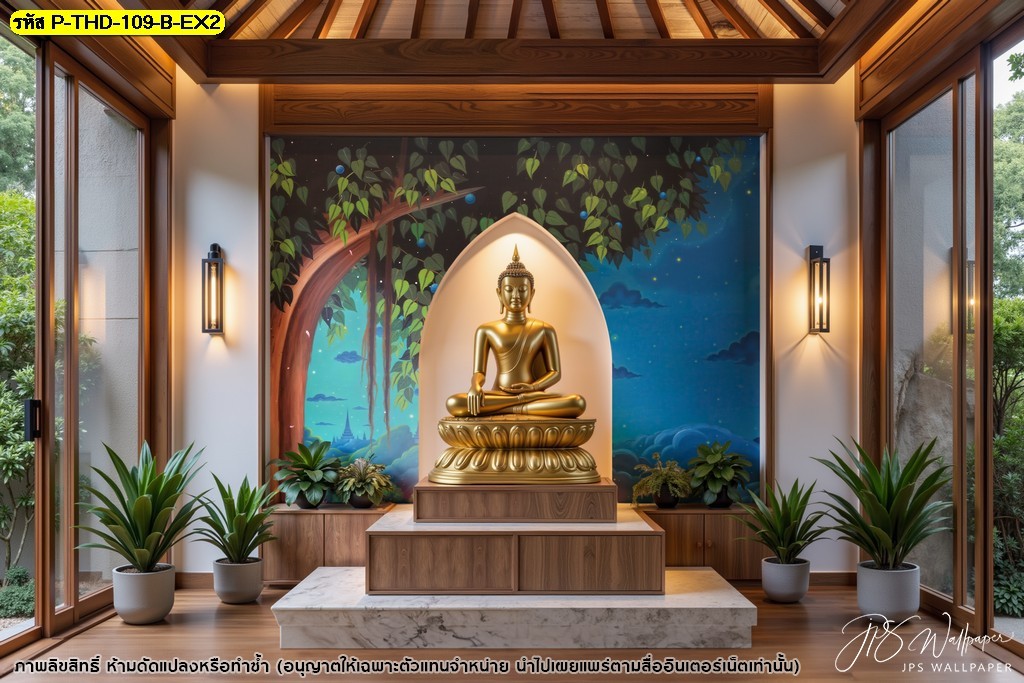 ตกแต่งห้องพระด้วยสีสันที่สงบ เย็นตา สร้างบรรยากาศแห่งการภาวนา