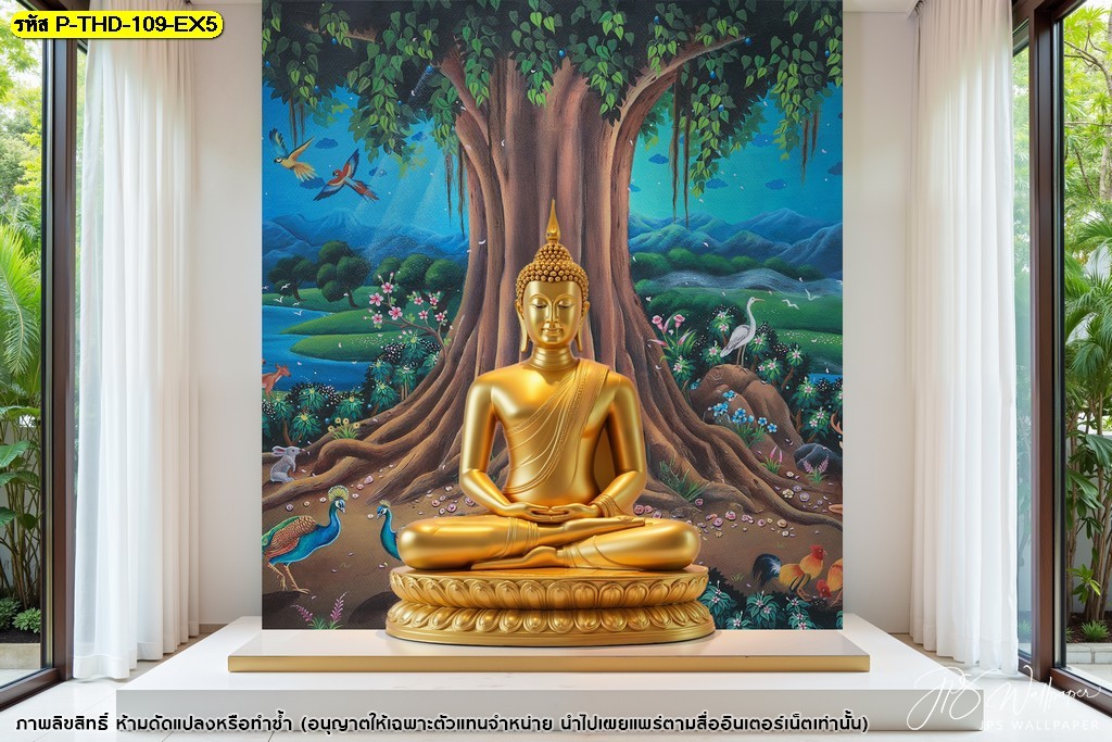วอลเปเปอร์ฉากหลังห้องพระสวยๆ ตกแต่งห้องพระในบ้าน