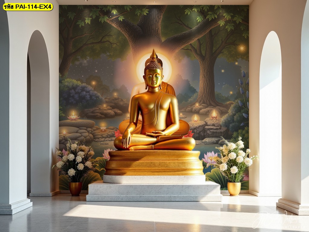 ภาพติดผนังพระพุทธเจ้า สำหรับผู้ที่ต้องการทำบุญถวายวัด