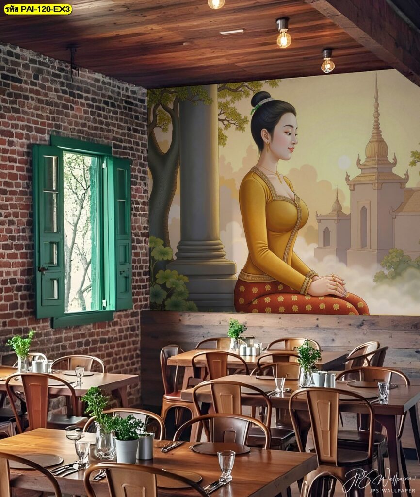 วอลเปเปอร์ติดผนังร้านอาหาร สร้างจุดเด่นให้ร้านอาหารไทยของคุณ