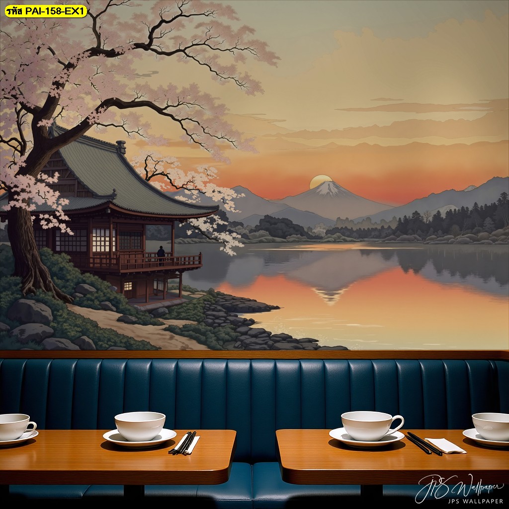 ตกแต่งร้านอาหารสไตล์ญี่ปุ่นให้น่าจดจำ ด้วยวอลเปเปอร์ติดผนังลายศาลา