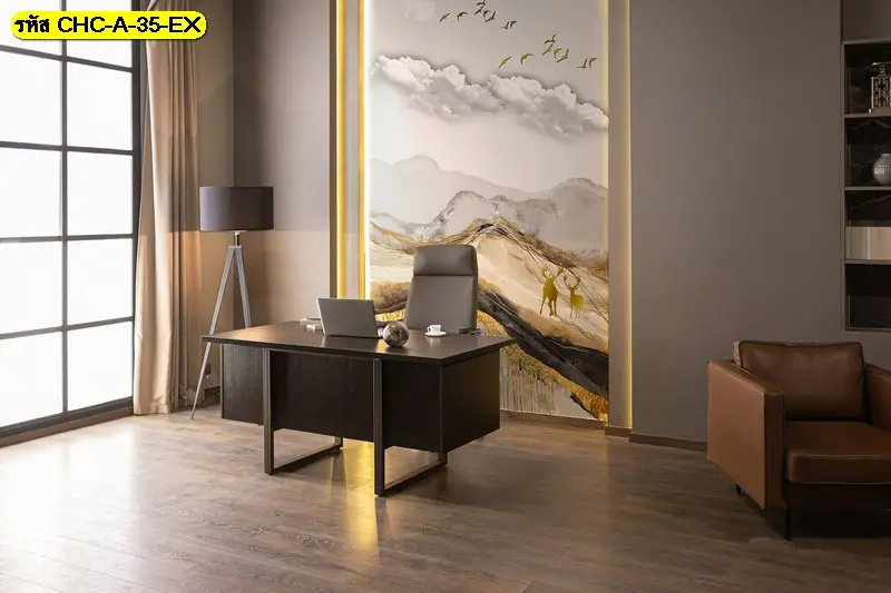 วอลเปเปอร์ภูเขาสไตล์จีน เส้นสายเรียบละเอียด ช่วยจัดสมดุลของแสงและพื้นที่ ภาพวาดติดผนังลายภูเขาสีทอง ที่ช่วยให้ห้องดูหรูอย่างเป็นธรรมชาติ
