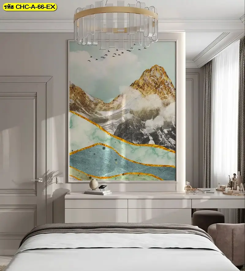 mountain wallpaper mural ที่ช่วยให้พื้นที่ดูสมดุลและน่าใช้งานมากขึ้น วอลเปเปอร์ลายภูเขาฮวงจุ้ย ที่ใช้งานได้ทั้งบ้าน โรงแรม และพื้นที่รับรอง
