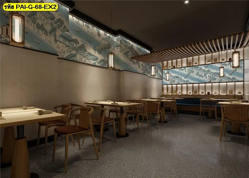 วอลเปเปอร์ศิลปะเกาหลีสำหรับร้านอาหาร รับพิมพ์งานภาพและรับผลิตติดตั้งโดย JPS Wallpaper รองรับทั้งในและต่างประเทศ
