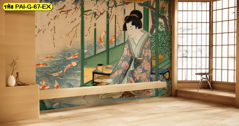 วอลเปเปอร์ลายเกาหลีสำหรับร้านอาหาร รับพิมพ์ตามขนาดจริง พร้อมรับผลิตติดตั้งโดย JPS Wallpaper อย่างเป็นมืออาชีพ
