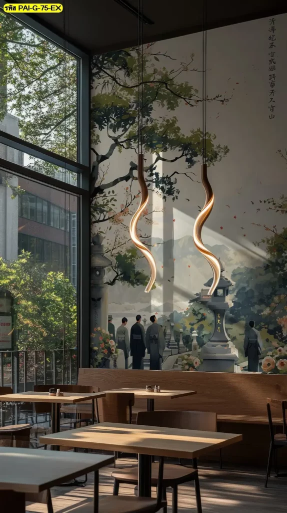 วอลเปเปอร์เกาหลีโบราณลายศิลป์ รับพิมพ์ภาพวาดเมืองเกาหลีโบราณ และรับผลิตติดตั้งโดย JPS Wallpaper
