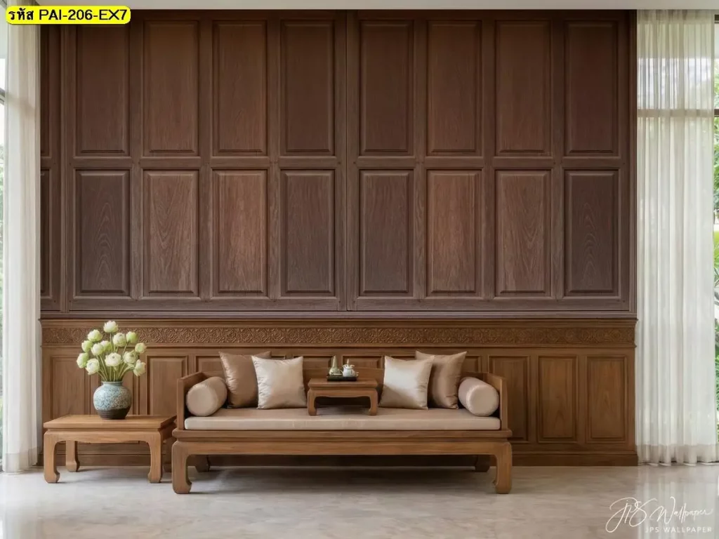 วอลเปเปอร์ลายไม้แนวตั้งรับพิมพ์ตามพื้นที่จริง พร้อมบริการติดตั้งใช้งานได้หลากหลาย