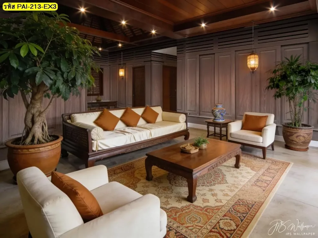 ภาพติดผนังลายไม้กรุผนังแนวธรรมชาติ รับพิมพ์และบริการติดตั้งเพื่อความกลมกลืน วอลเปเปอร์ลายไม้ช่วยสร้างบรรยากาศสงบ รับพิมพ์และติดตั้งเหมาะกับพื้นที่พักผ่อน