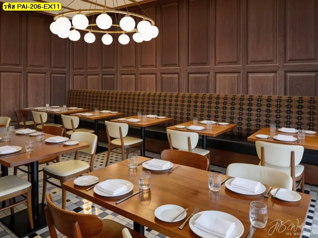 วอลเปเปอร์ติดผนังลายไม้ธรรมชาติ รับพิมพ์และบริการติดตั้ง ช่วยลดความแข็งของแสง