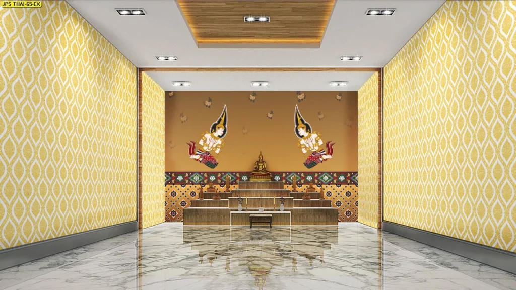 วอลเปเปอร์ห้องพระลายเทพพนม