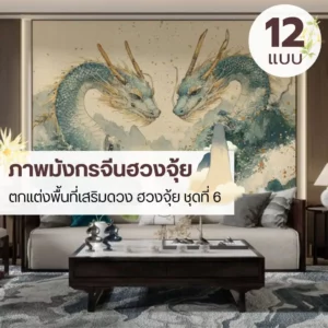 ภาพมังกรฮวงจุ้ย สำหรับผนังไฮไลต์ ขายวอลเปเปอร์โดยร้านขายวอลเปเปอร์ พร้อมรับติดตั้งทุกพื้นที่ทั่วไทย